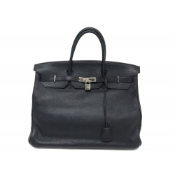 SAC A MAIN HERMES BIRKIN 40 EN CUIR TAURILLON CLEMENCE NOIR 2008 HAND BAG 10400€