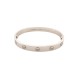 NEUF BRACELET CARTIER LOVE CRB6067617 OR BLANC GRIS 18K T 16 STRAP BANGLE 8550€