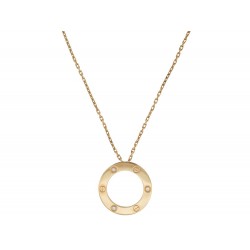 NEUF COLLIER CARTIER LOVE 3 DIAMANTS 45 EN OR JAUNE 18K GOLDEN NECKLACE 5450€