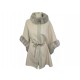 MANTEAU LORO PIANA CAPE SALZBURG TU 36 A 42 CACHEMIRE FOURRURE CHINCHILLA 16100€