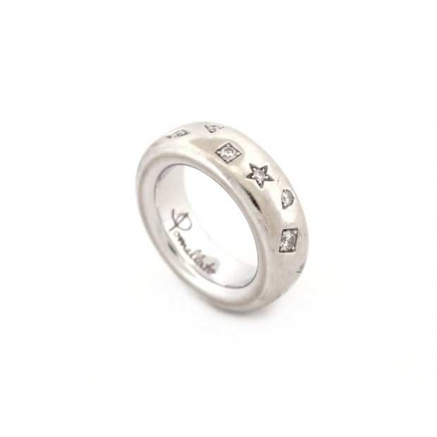 BAGUE POMELLATO ICONICA SLIM PA9106E_O2 T53 EN OR BLANC 18K DIAMANTS RING 4800€