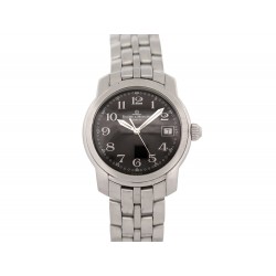 MONTRE BAUME ET MERCIER CAPELAND MV045214 37MM QUARTZ ACIER PALLADIE WATCH 1890€