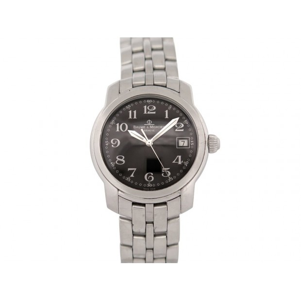 MONTRE BAUME ET MERCIER CAPELAND MV045214 37MM QUARTZ ACIER PALLADIE WATCH 1890€