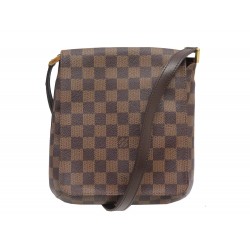 SAC A MAIN LOUIS VUITTON MUSETTE SALSA PM BANDOULIERE DAMIER EBENE CLUTCH 1650€