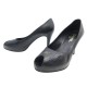 CHAUSSURES CHANEL G25723 ESCARPINS 39.5 CUIR NOIR LOGO CC BOITE PUMP SHOES 1190€