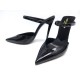 NEUF CHAUSSURES SAINT LAURENT 40 ESCARPINS EN CUIR VERNIS NOIR PÜMP SHOES 725€