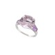 NEUF BAGUE MAUBOUSSIN EXTREMEMENT LIBRE & SENSUELLE T61 OR BLANC AMETHYSTE 2245€