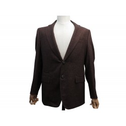 NEUF VESTE BERLUTI BLAZER TORTONA EN LAINE MARRON 50 M WOOL JACKET VEST 3300€