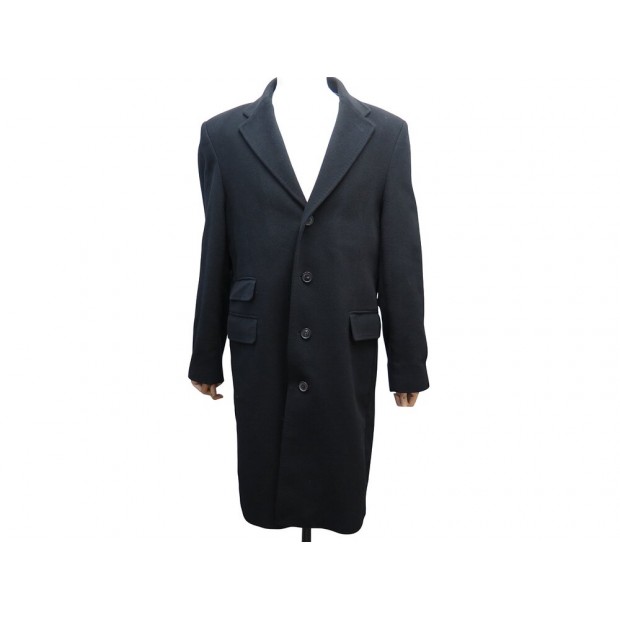 NEUF MANTEAU ERIC BOMPARD LONG L EN CACHEMIRE NOIR BLACK CASHEMERE COAT 1000€