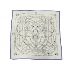 NEUF CHALE HERMES CAVALCADOUR HENRI D'ORIGNY 140CM EN CACHEMIRE SOIE SHAWL 1180€