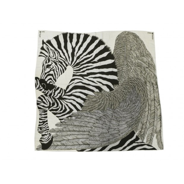 CHALE HERMES ZEBRA PEGASUS ALICE SHIRLEY CHALE EN CACHEMIRE & SOIE SHAWL 1180€