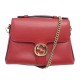 SAC A MAIN GUCCI INTERLOCKING GG HANDLE 510302 CUIR ROUGE BANDOULIERE BAG 2300€