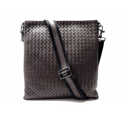 NEUF SAC BOTTEGA VENETA MESSENGER GM CUIR INTRECCIATO MARRON BANDOULIERE 2100€