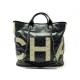 NEUF SAC A MAIN CHANEL CABAS SHOPPING XXL TOILE CAMELIAS & LOGO CC NOIR TOTE BAG