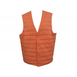 NEUF GILET MONTRE ROLEX SANS MANCHE MATELASSE ORANGE T XL 58 HAUT TOP BLOUSON