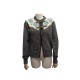 NEUF PULL CHANEL P52025 40 M GILET EN LAINE & CACHEMIRE GRIS BOUTONS CERF 1600€