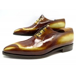 NEUF CHAUSSURES CORTHAY CASANOVA 11 44 RICHELIEU CUIR PATINE MARRON SHOES 2230€