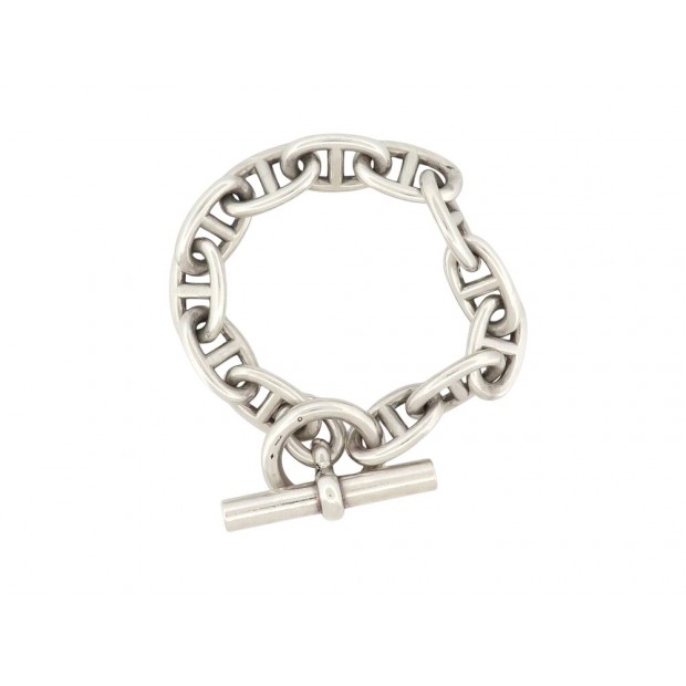 BRACELET HERMES CHAINE D'ANCRE TGM 12 MAILLONS 23 ARGENT MASSIF 925 STRAP 1500€