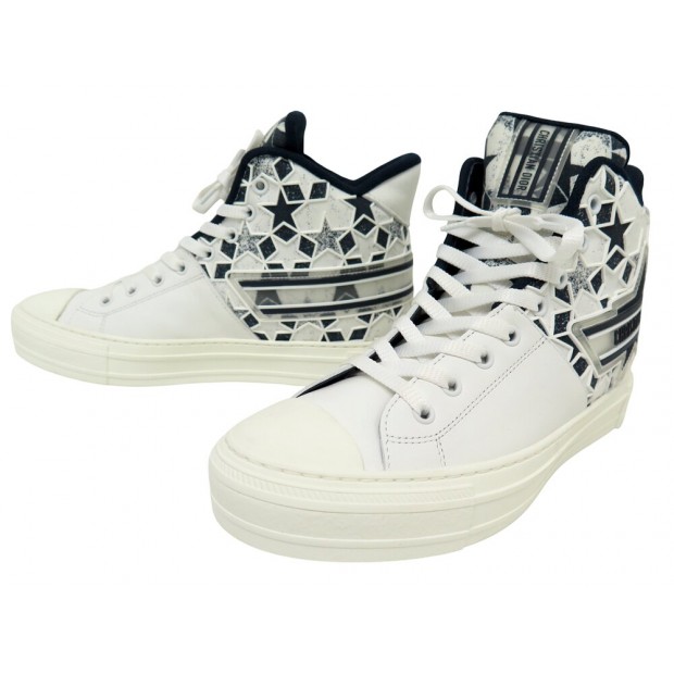 NEUF CHAUSSURES DIOR BASKETS WALK'N'DIOR STAR KCK330SZC29W395 39.5 SHOES 1100€