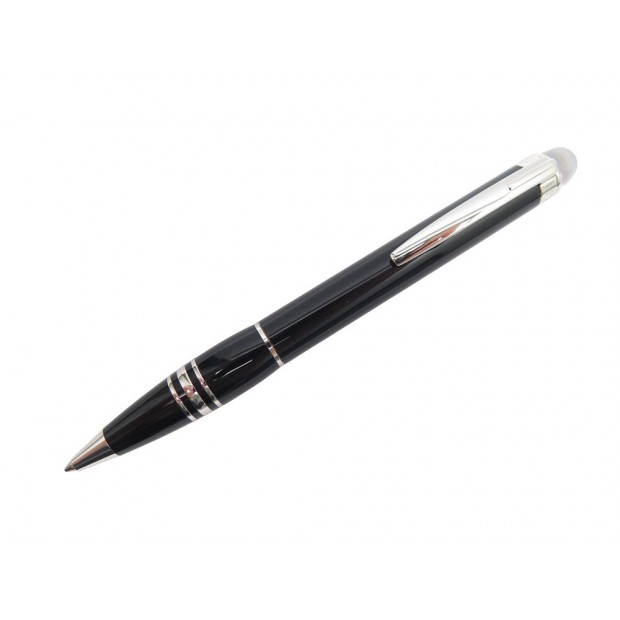 NEUF STYLO BILLE MONTBLANC STARWALKER PLATINIUM RESINE 8486 BALLPOINT PEN 520€