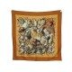 VINTAGE FOULARD HERMES GIBIERS HENRI DE LINARES CARRE 90 EN SOIE SILK SCARF 495€