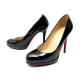 NEUF CHAUSSURES CHRISTIAN LOUBOUTIN SIMPLE PUMP 120 EN CUIR VERNIS 37 SHOES 755€