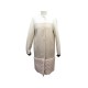 NEUF MANTEAU LONG FENDI EN CACHEMIRE ET FOURRURE DE VISON BEIGE M 38 COAT 9500€