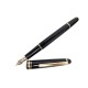 STYLO PLUME MONTBLANC MEISTERSTUCK CLASSIQUE DORE RESINE NOIRE + BOITE PEN 640€