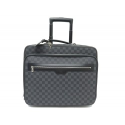 NEUF VALISE LOUIS VUITTON PILOT N23206 TOILE DAMIER GRAPHITE NEW TROLLEY 2600€