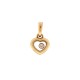 PENDENTIF CHOPARD COEUR HAPPY DIAMONDS 79/4854 OR 18K DIAMANTS PENDANT 2000€