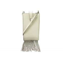 NEUF POCHETTE MIU MIU MINI SAC FRANGES STRASS BANDOULIERE CUIR GRAINE BAG 800€