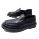 NEUF CHAUSSURES DIOR MOCASSIN M-EXPLORER 8 42 CUIR NOIR BOITE LOAFERS SHOES 890€