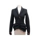 VESTE CHRISTIAN DIOR DRAPEE 36 S 7CP1242A1166 LAINE NOIRE DRAPWOOL JACKET 3900€