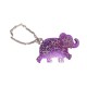 NEUF PORTE CLE BIJOU DE SAC HERMES LUCKY CHARM ELEPHANT 054772CS CUIR KEY RING