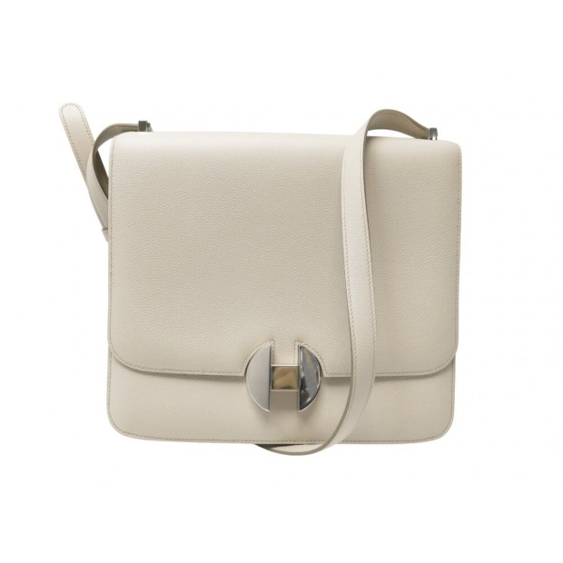 NEUF SAC A MAIN HERMES 2002-26 CUIR EVERCOLOR BETON BANDOULIERE HAND BAG 7000€