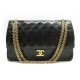 VINTAGE SAC A MAIN CHANEL CLASSIQUE 11.12 TIMELESS BANDOULIERE NOIR BAG 10300€