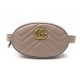 NEUF SAC CEINTURE GUCCI POCHETTE GG MARMONT 476434 CUIR BANANE BELT BAG 980€