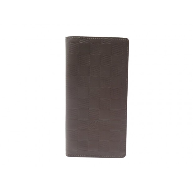 NEUF PORTEFEUILLE LOUIS VUITTON BRAZZA EN CUIR DAMIER INFINI MARRON WALLET 710€