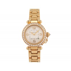 MONTRE CARTIER PASHA 2397 OR JAUNE 18K DIAMANTS AUTOMATIQUE GOLD WATCH 39300€