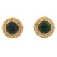 VINTAGE BOUCLES D'OREILLES CHANEL GRIPOIX 1970 A CLIPS PATE DE VERRE EARRINGS