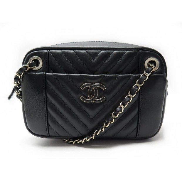 NEUF SAC A MAIN CHANEL DAILY CAMERA CUIR CHEVRON AS0265 NEW HAND BAG PURSE 6500€