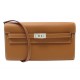 NEUF SAC A MAIN HERMES KELLY TO GO WALLET EN CUIR EPSOM GOLD BANDOULIERE HANDBAG