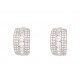 NEUF BOUCLES D'OREILLES MESSIKA CREOLES LIZ OR BLANC 18K DIAMANTS 1.4CT EARRINGS