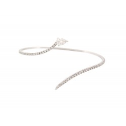 NEUF BRACELET MESSIKA SNAKE S T16 EN OR BLANC 18K & DIAMANTS 0.3CT DIAMONDS GOLD