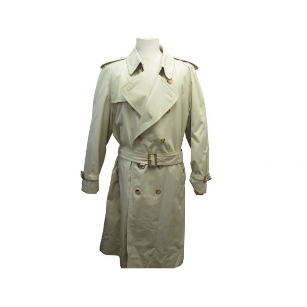 MANTEAU BURBERRY LONDON TRENCH LONG T 54 L IMPERMEABLE CEINTURE BEIGE COAT 2150€