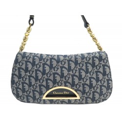 SAC A MAIN CHRISTIAN DIOR MALICE EN TOILE MONOGRAMME OBLIQUE DENIM CLUTCH 1590€