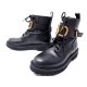 NEUF BOTTINES VALENTINO RANGERS VLOGO SIGNATURE 37 CUIR NOIR COMBAT BOOTS 1300€