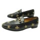 CHAUSSURES GUCCI JORDAAN ABEILLES ETOILE 505281 MOCASSINS 36.5 CUIR LOAFERS 890€