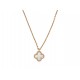 NEUF COLLIER VAN CLEEF & ARPELS PENDENTIF SWEET ALHAMBRA NACRE NEW OR 18K 1680€