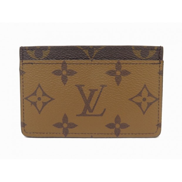 NEUF PORTE CARTES LOUIS VUITTON M69161 TOILE MONOGRAM REVERSE CARDS HOLDER 210€